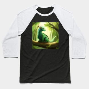 Chibi Forest Dragon Baseball T-Shirt